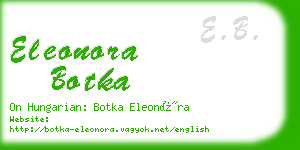 eleonora botka business card